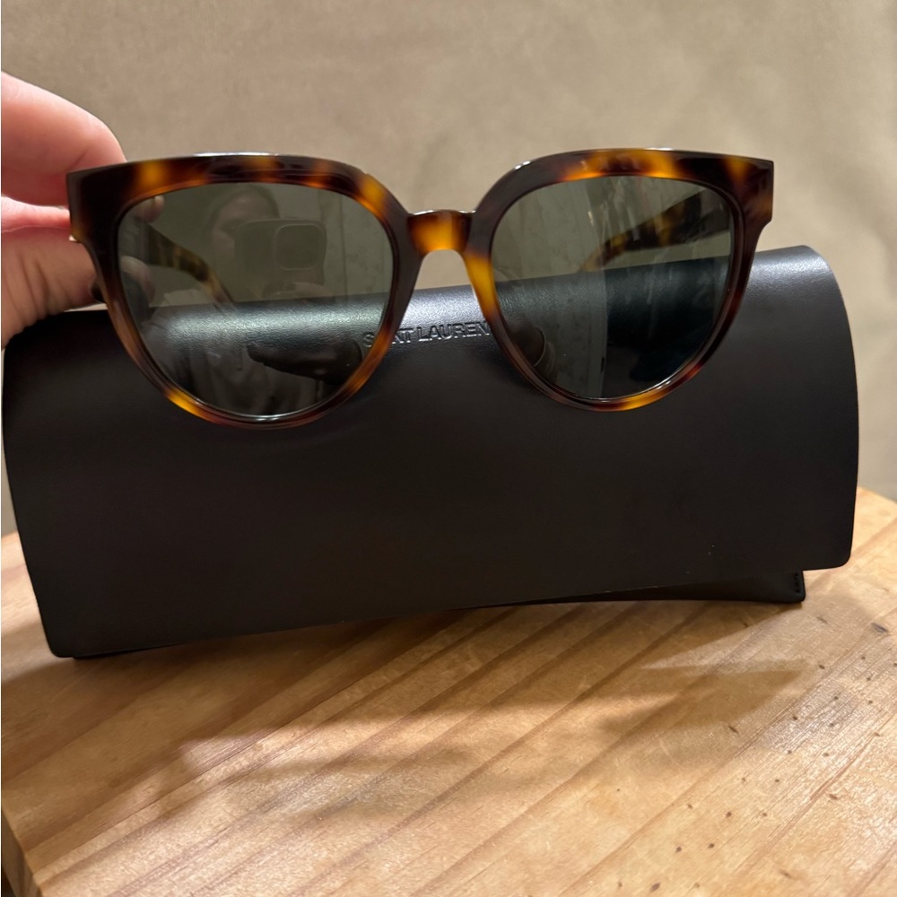 Yves Saint Laurent Tortoiseshell Cat-Eye Sunglasses